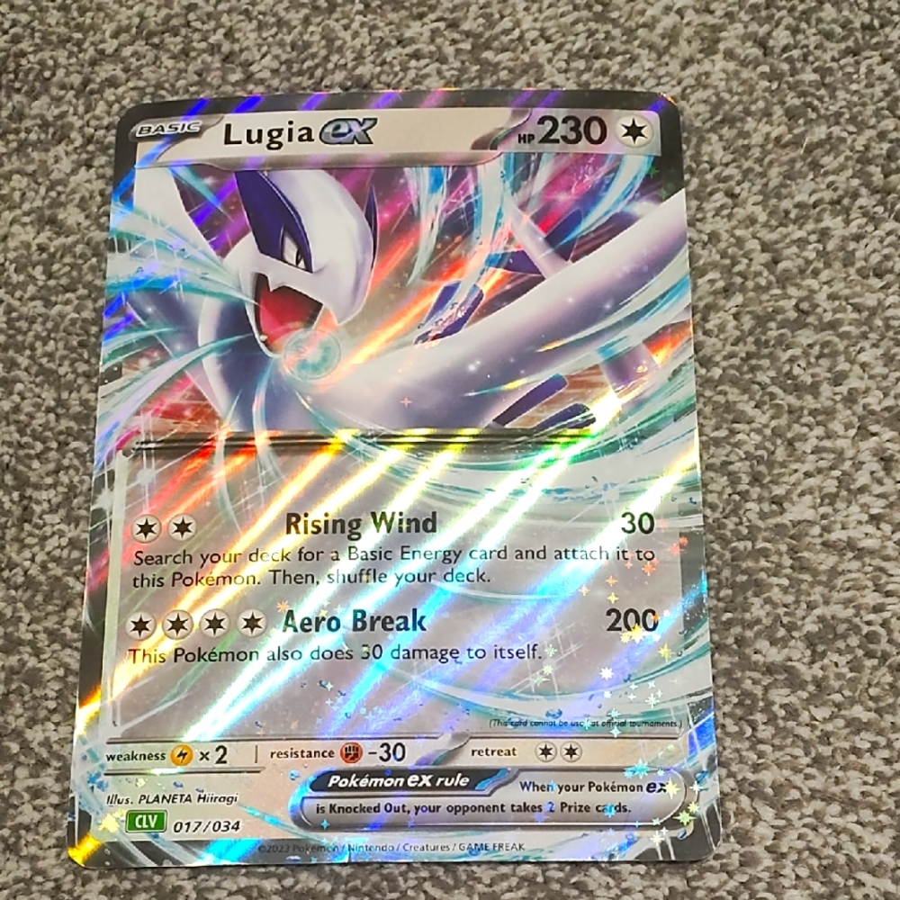 Legandary Lugia GX Pokémon  jumbo Card